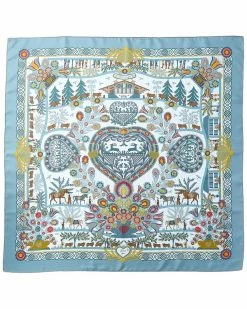 Hermès "Decoupages," By Anne Rosat Silk Scarf (Authentic Pre-Owned) Women Scarves & Wraps