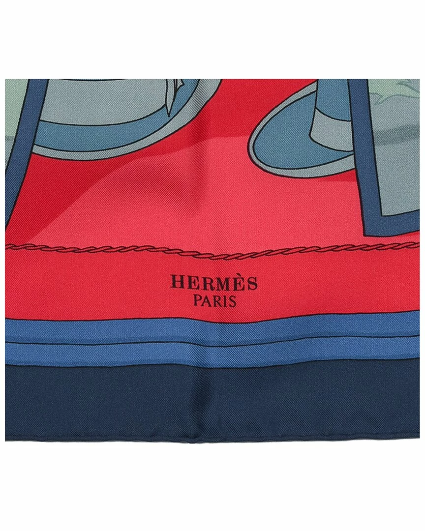 Hermès "Attelages," Silk Scarf (Authentic Pre-Owned) Women Scarves & Wraps - Image 2