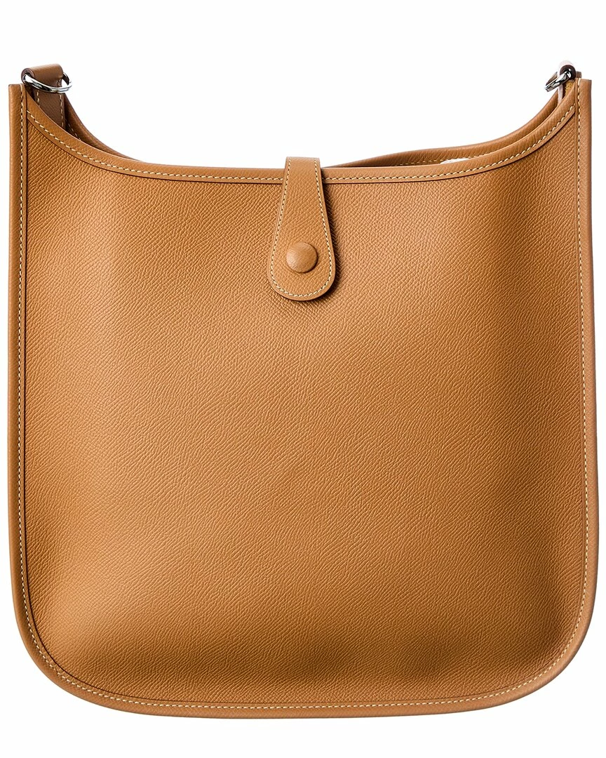 Hermès Brown Clemence Leather Evelyne II PM (Authentic Pre-Owned) Women Crossbody Bags 4 Hermès Brown Clemence Leather Evelyne II PM (Authentic Pre-Owned) Women Crossbody Bags - Image 2