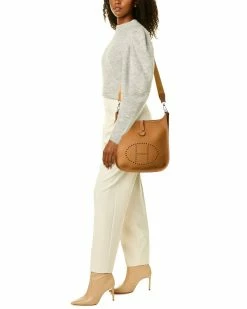 Hermès Brown Clemence Leather Evelyne II PM (Authentic Pre-Owned) Women Crossbody Bags 11 Hermès Brown Clemence Leather Evelyne II PM (Authentic Pre-Owned) Women Crossbody Bags -Hermès Shop 1111164974 RLLZ 5