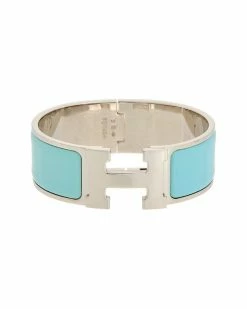Hermès Palladium Clic Clac H Bangle GM (Authentic Pre-Owned) Women Bracelets