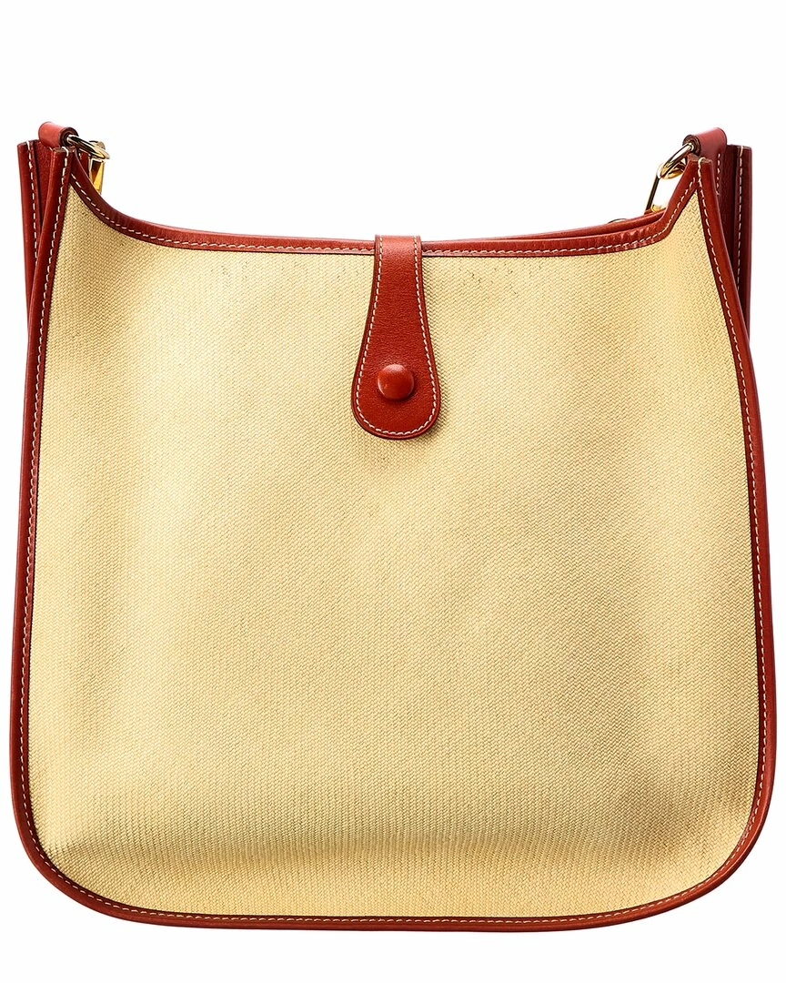 Hermès Red Canvas Evelyne I GM (Authentic Pre-Owned) Women Crossbody Bags - Image 2