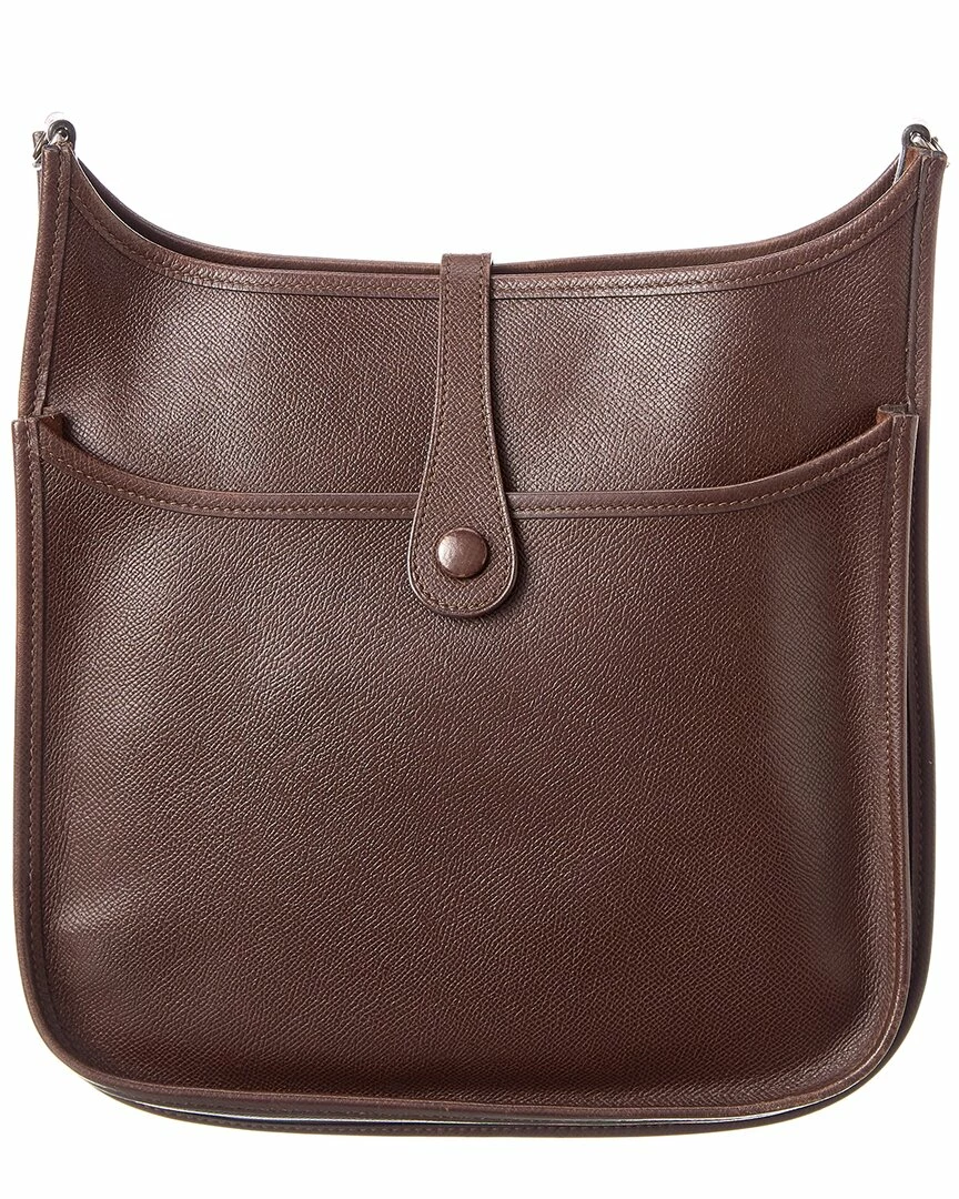 Hermès Dark Brown Calf Leather Evelyne II PM (Authentic Pre-Owned) Women Crossbody Bags 4 Hermès Dark Brown Calf Leather Evelyne II PM (Authentic Pre-Owned) Women Crossbody Bags - Image 2