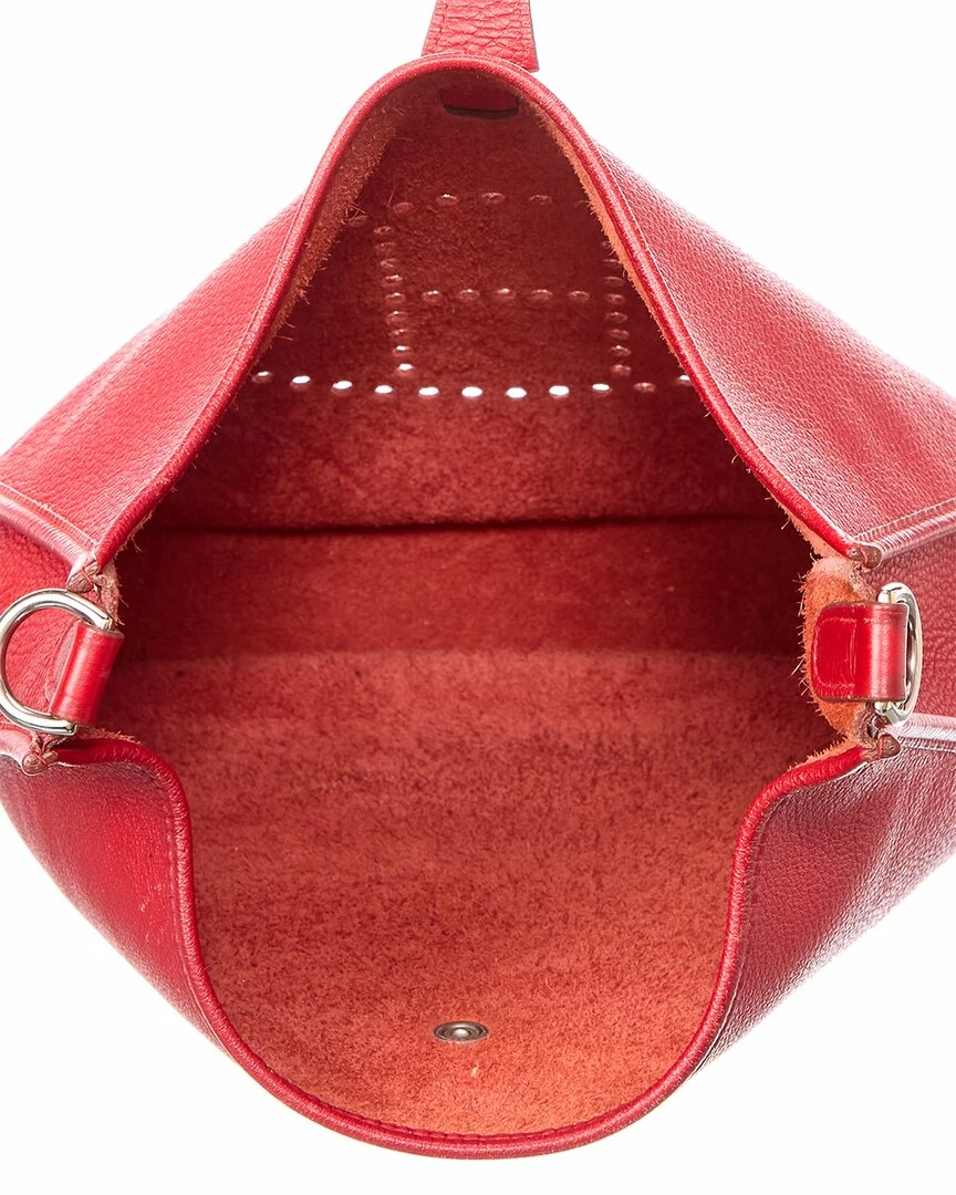 Hermès Red Calf Leather Evelyne I GM (Authentic Pre-Owned) Women Crossbody Bags - Image 4