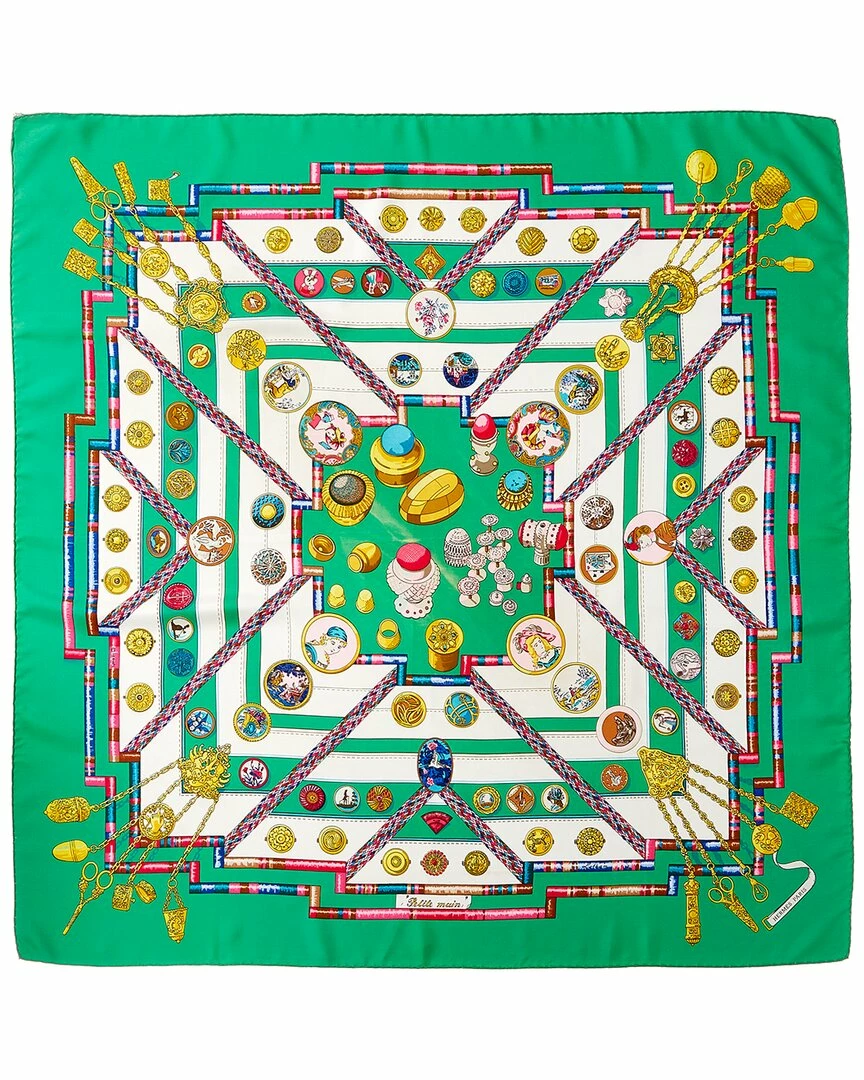 Hermès "Petite Main," By Caty Latham Silk Scarf (Authentic Pre-Owned) Women Scarves & Wraps 3 Hermès "Petite Main," By Caty Latham Silk Scarf (Authentic Pre-Owned) Women Scarves & Wraps