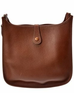 Alternative view of Hermès Brown Ardennes Leather Evelyne I GM (Authentic Pre-Owned) Women Crossbody Bags