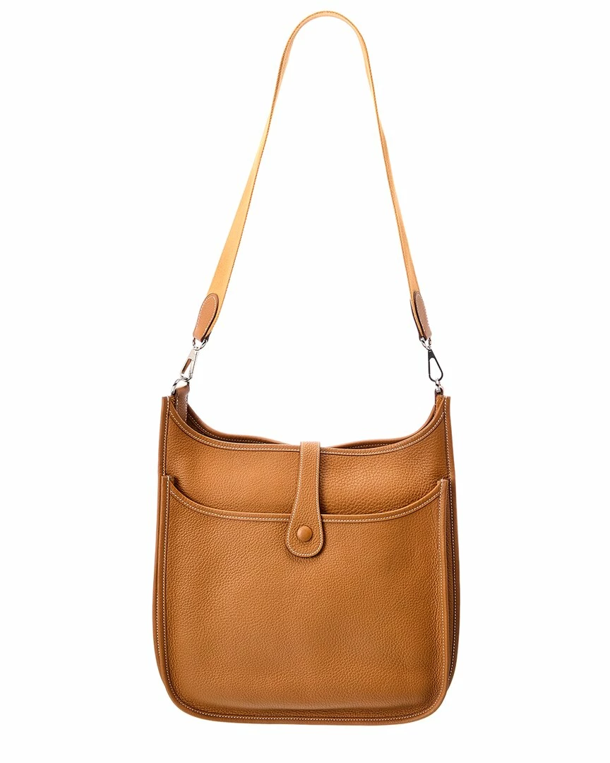 Hermès Brown Clemence Leather Evelyne II GM (Authentic Pre-Owned) Women Crossbody Bags 4 Hermès Brown Clemence Leather Evelyne II GM (Authentic Pre-Owned) Women Crossbody Bags - Image 2