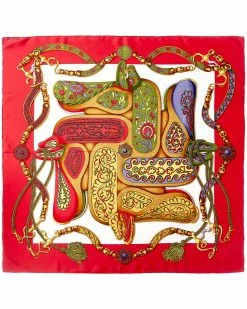 Hermès "Festival," By Henri D'Origny Silk Scarf (Authentic Pre-Owned) Women Scarves & Wraps