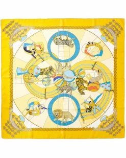 Hermès "Circus," By Annie Faivre Silk Scarf (Authentic Pre-Owned) Women Scarves & Wraps