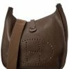 Hermès Brown Togo Leather Evelyne III PM (Authentic Pre-Owned) Women Crossbody Bags