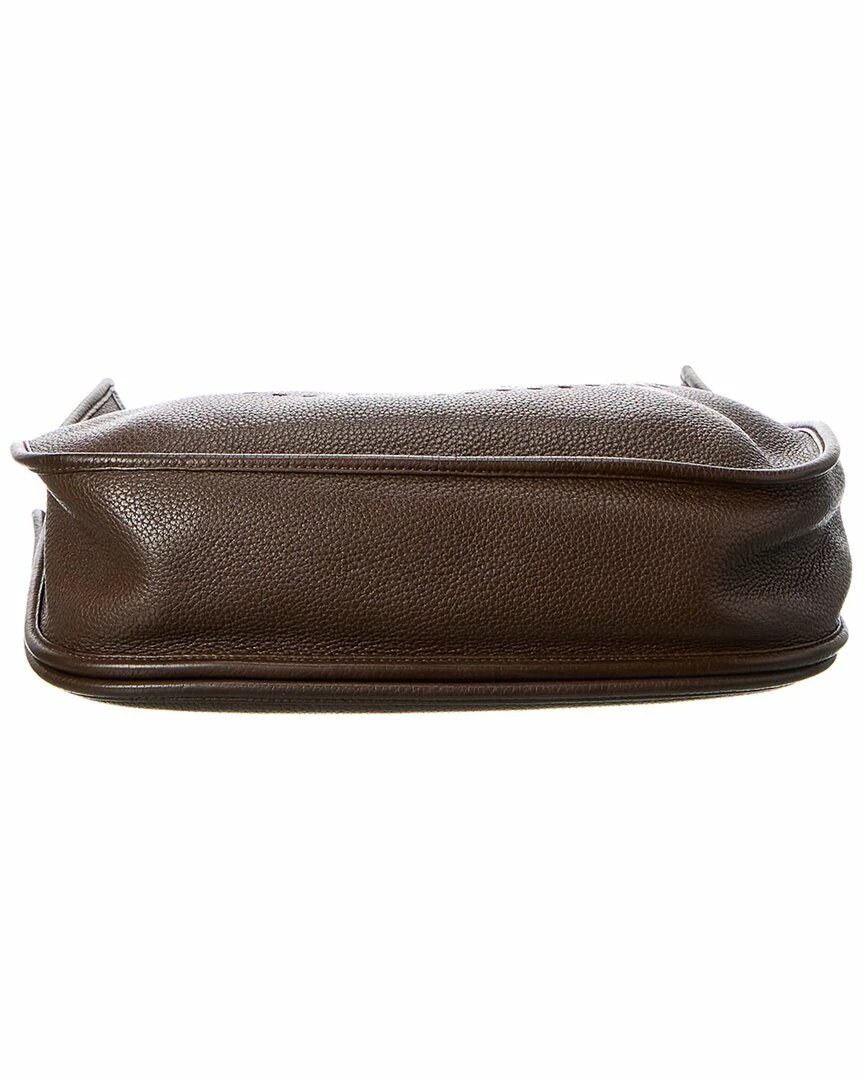 Hermès Brown Togo Leather Evelyne III PM (Authentic Pre-Owned) Women Crossbody Bags - Image 3