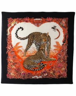 Hermès "Jungle Love," Cashmere Scarf (Authentic Pre-Owned) Women Scarves & Wraps