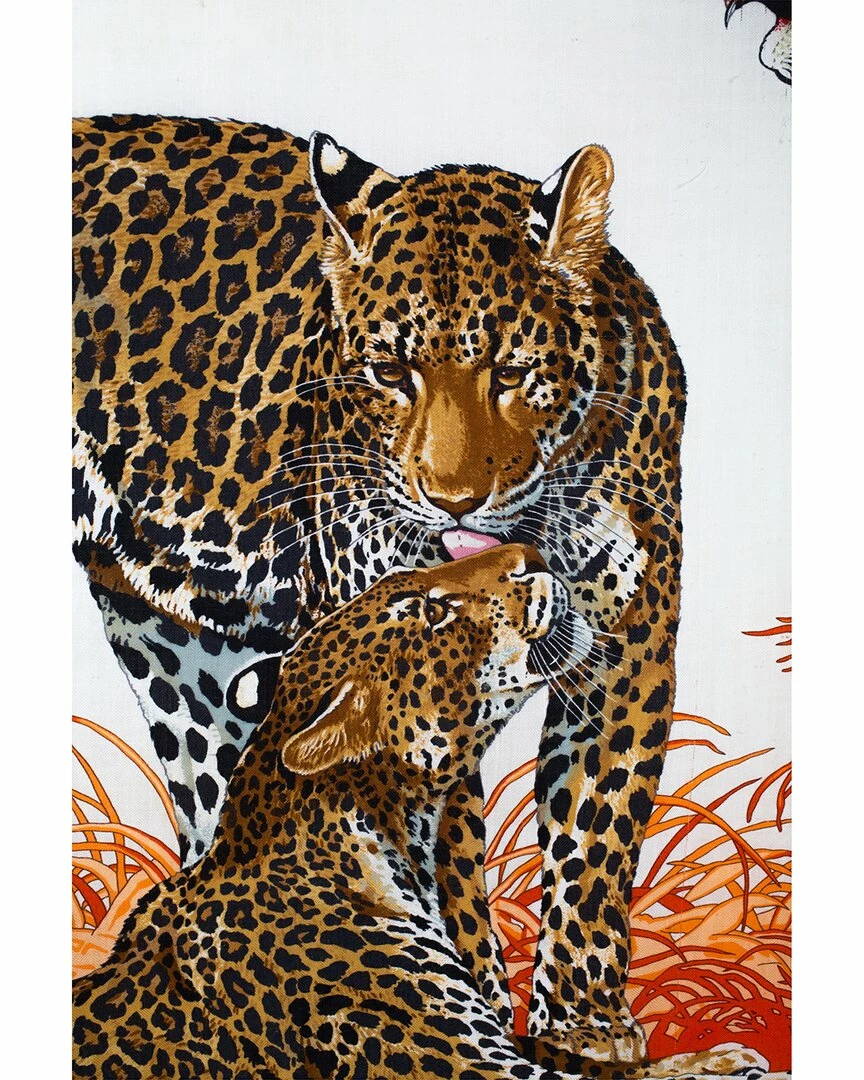 Hermès "Jungle Love," Cashmere Scarf (Authentic Pre-Owned) Women Scarves & Wraps 4 Hermès "Jungle Love," Cashmere Scarf (Authentic Pre-Owned) Women Scarves & Wraps - Image 2