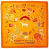 Hermès "Albums De Colportage," By Isabelle Barthel Silk Scarf (Authentic Pre-Owned) Women Scarves & Wraps