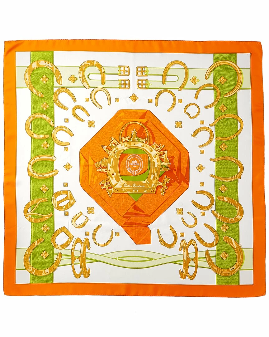 Hermès "Porte Bonheur," By Caty Latham Silk Scarf (Authentic Pre-Owned) Women Scarves & Wraps 3 Hermès "Porte Bonheur," By Caty Latham Silk Scarf (Authentic Pre-Owned) Women Scarves & Wraps