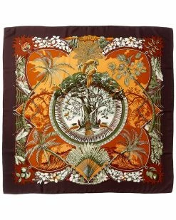 Hermès "Aloha," By Laurence Toutsy Bourthoumieux Silk Scarf (Authentic Pre-Owned) Women Scarves & Wraps