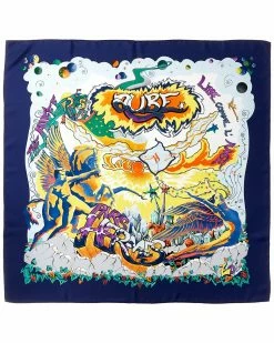 Hermès "Aube Libre Comme L'Ange," By Zoe Pauwels Silk Scarf (Authentic Pre-Owned) Women Scarves & Wraps