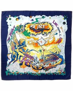 Hermès "Aube Libre Comme L'Ange," By Zoe Pauwels Silk Scarf (Authentic Pre-Owned) Women Scarves & Wraps