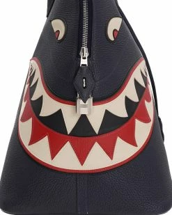 Hermès Bleu Nuit Calfskin Leather Bolide 45 Shark, Never Carried (Authentic Pre-Owned) Women Shoulder Bags -Hermès Shop 1111469951 RLLZ 6