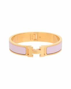Hermès Plated Clic Clac H Bangle PM (Authentic Pre-Owned) Women Bracelets
