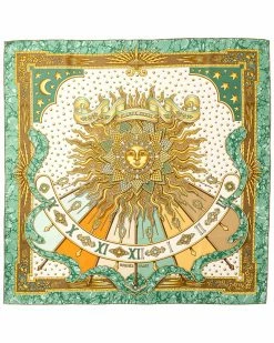 Hermès "Carpe Diem - Gloria Soli," By Joachim Metz Silk Scarf (Authentic Pre-Owned) Women Scarves & Wraps