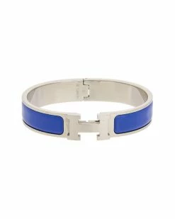 Hermès Palladium Clic Clac Bangle (Authentic Pre-Owned) Women Bracelets