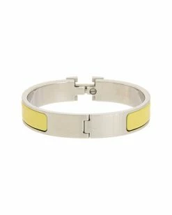Hermès Palladium Clic Clac Bangle (Authentic Pre-Owned) Women Bracelets