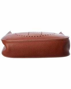 Hermès Brown Clemence Leather Evelyne I GM (Authentic Pre-Owned) Women Crossbody Bags -Hermès Shop 1111478536 RLLZ 3