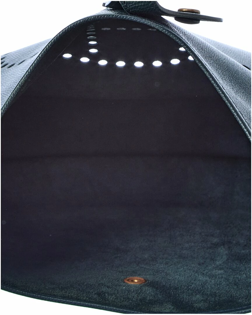 Hermès Black Clemence Leather Evelyne I GM (Authentic Pre-Owned) Women Crossbody Bags - Image 4