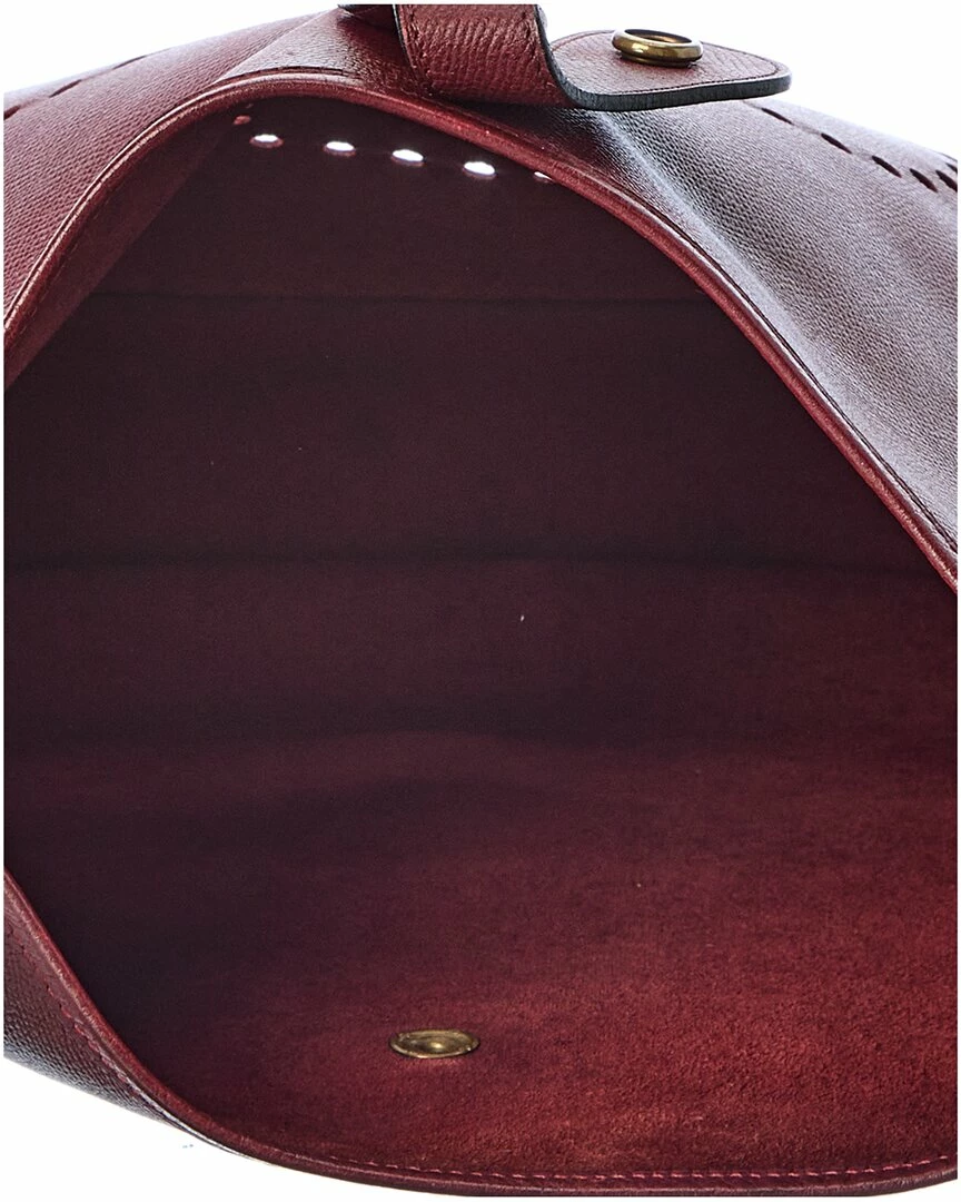 Hermès Red Clemence Leather Evelyne I GM (Authentic Pre-Owned) Women Crossbody Bags - Image 4