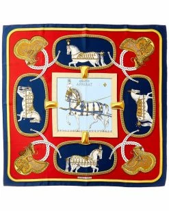 Hermès "Grand Apparat," By Jacques Eudel Silk Scarf (Authentic Pre-Owned) Women Scarves & Wraps