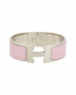 Hermès Palladium Clic Clac H Bangle (Authentic Pre-Owned) Women Bracelets
