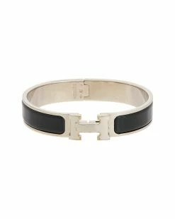Hermès Palladium Clic Clac H Bangle (Authentic Pre-Owned) Women Bracelets