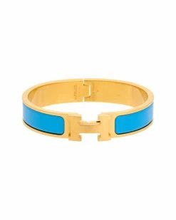 Hermès Plated Clic Clac H Bangle (Authentic Pre-Owned) Women Bracelets