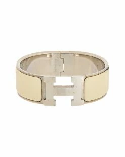 Hermès Palladium Clic Clac H Bangle (Authentic Pre-Owned) Women Bracelets