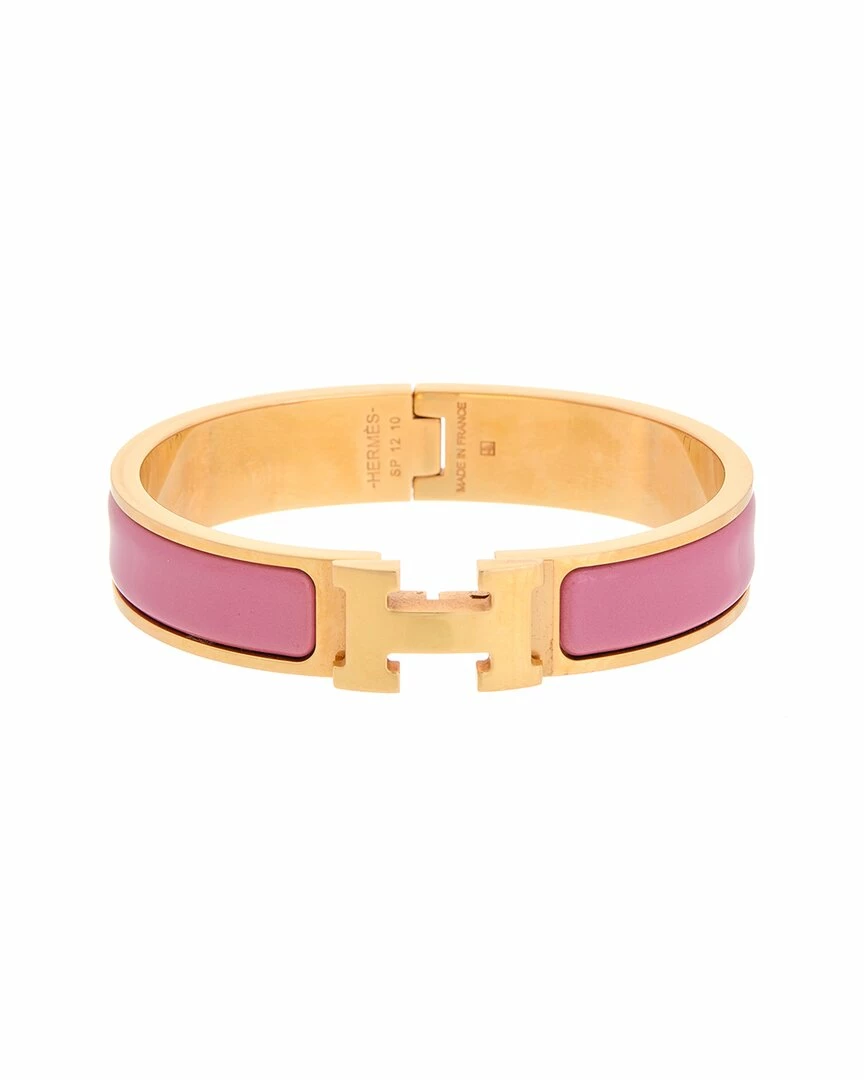 Hermès Plated Clic Clac H Bangle (Authentic Pre-Owned) Women Bracelets