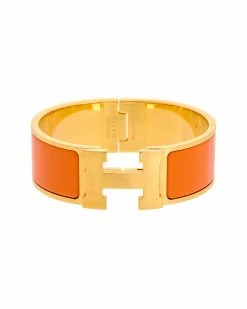 Hermès Plated Clic Clac H Bangle GM (Authentic Pre-Owned) Women Bracelets