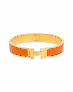 Hermès Plated Clic Clac H Bangle PM (Authentic Pre-Owned) Women Bracelets