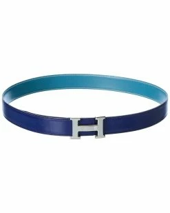 Hermès H Leather Belt, Size 96 (Authentic Pre-Owned) Women Belts