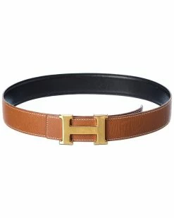 Hermès H Leather Belt, Size 70 (Authentic Pre-Owned) Women Belts