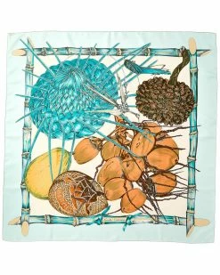 Hermès "Jardin Creole," By Valerie Dawlat Dumoulin Silk Scarf (Authentic Pre-Owned) Women Scarves & Wraps