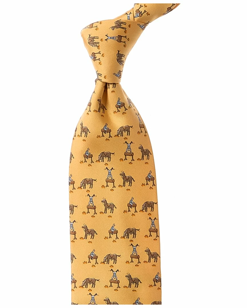 Hermès Jockey Silk Tie, Size OS (Authentic Pre-Owned) Women Scarves & Wraps 3 Hermès Jockey Silk Tie, Size OS (Authentic Pre-Owned) Women Scarves & Wraps