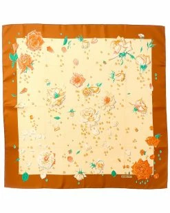 Hermès "La Rosee," By Anne Gavarani Silk Scarf (Authentic Pre-Owned) Women Scarves & Wraps
