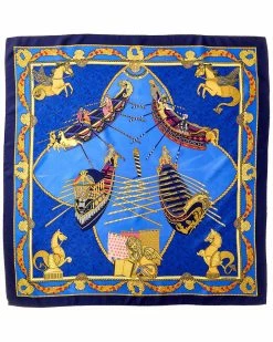 Hermès "Les Bissone De Venise," By Annie Faivre Silk Scarf (Authentic Pre-Owned) Women Scarves & Wraps