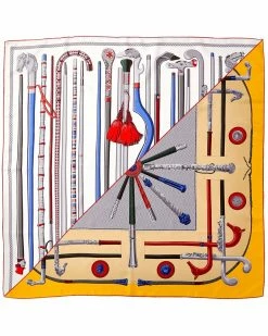 Hermès "Les Cannes," By Virginie Jamin Silk Scarf (Authentic Pre-Owned) Women Scarves & Wraps