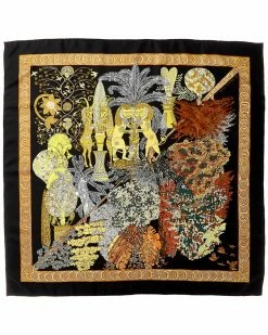 Hermès "Les Legendes De L'Arbre," By Annie Faivre Silk Scarf (Authentic Pre-Owned) Women Scarves & Wraps