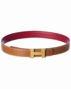 Hermès Mini Constance H Leather Belt, Size 65 (Authentic Pre-Owned) Women Belts