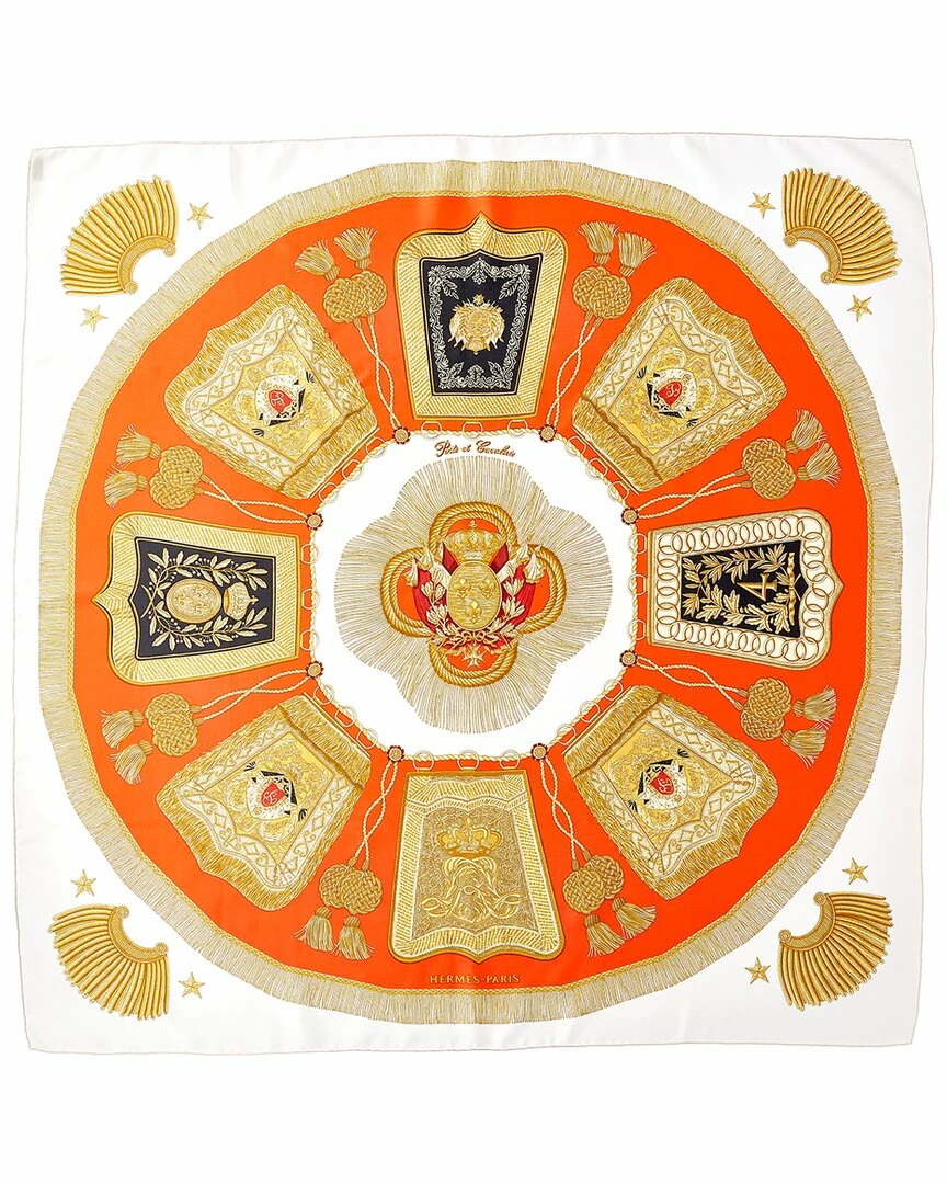 Hermès "Poste Et Cavalerie," By Joachim Metz Silk Scarf (Authentic Pre-Owned) Women Scarves & Wraps
