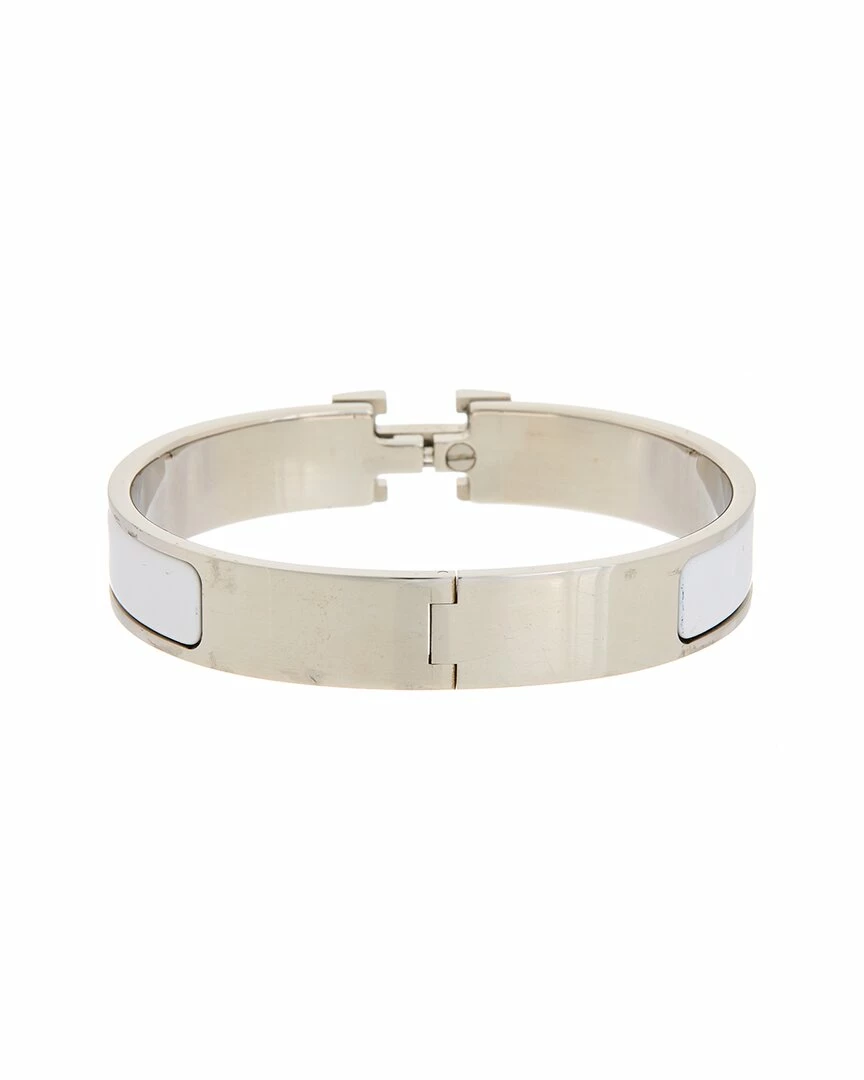 Hermès Palladium Clic Clac Bangle (Authentic Pre-Owned) Women Bracelets - Image 2