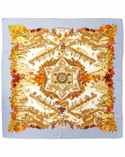 Hermès "Au Pays De Cocagne," By Zoe Pauwels Silk Scarf (Authentic Pre-Owned) Women Scarves & Wraps